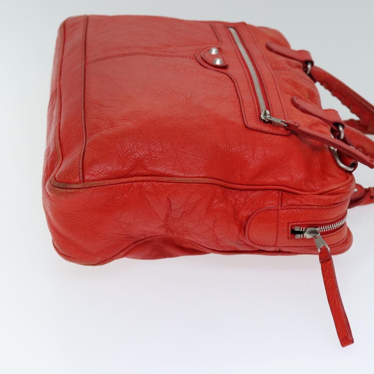 Balenciaga Classic Arena Hand Bag Leather Red 310939 Auth ep4741