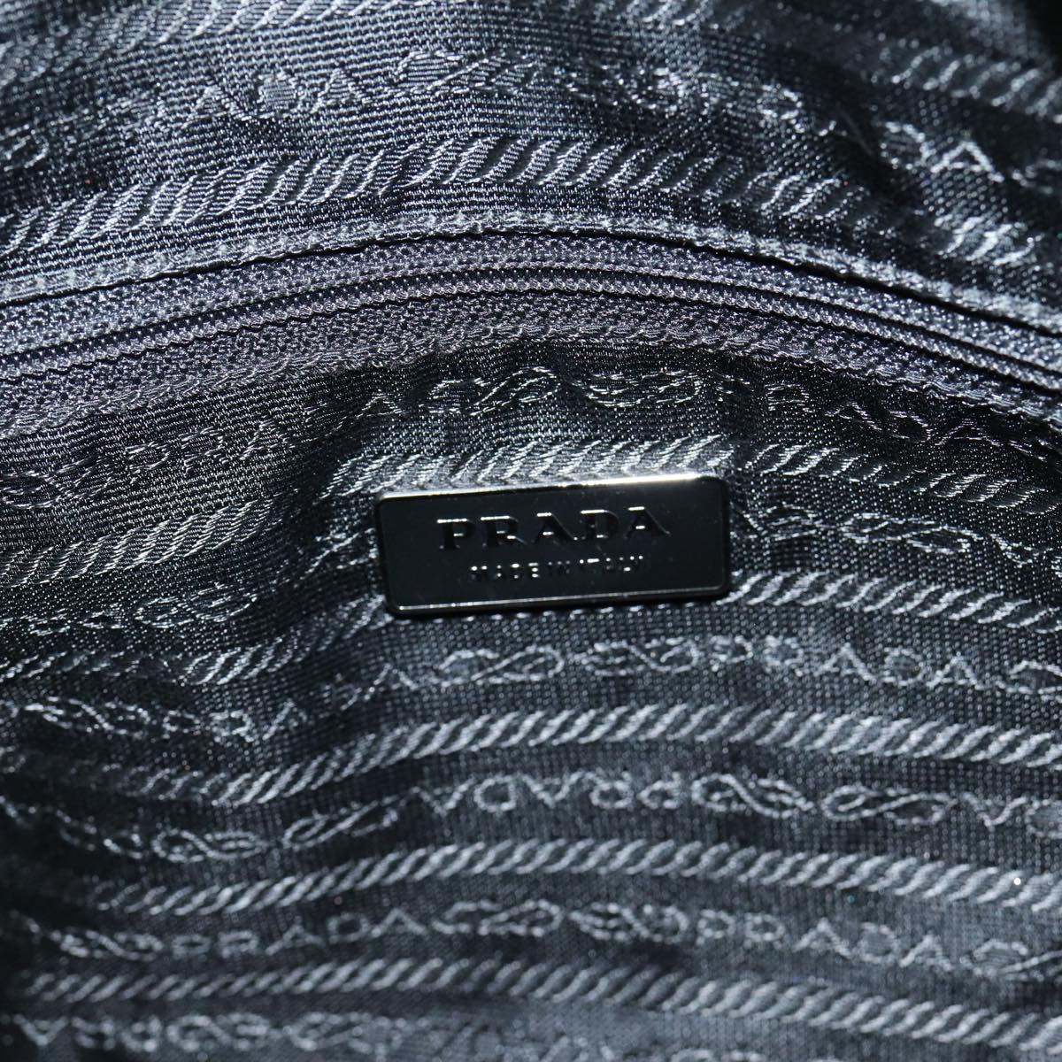 PRADA Hand Bag Nylon Black Auth ep4850