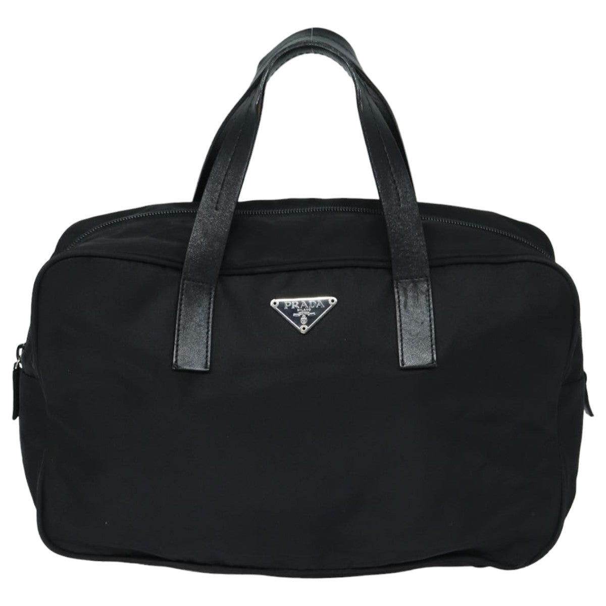 PRADA Hand Bag Nylon Black Auth ep4850