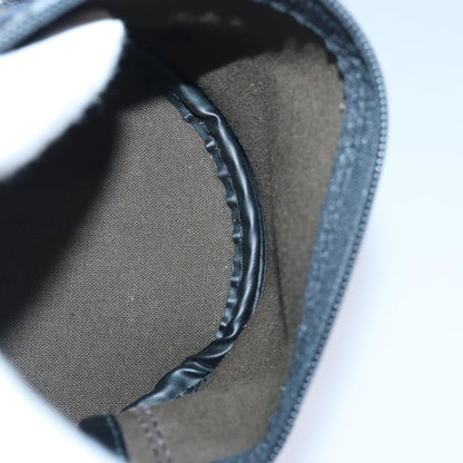 BURBERRYSs Nova Check Vanity Cosmetic Pouch PVC Leather Blue Auth ep4900