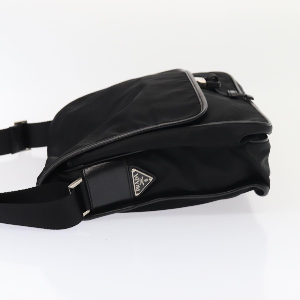 PRADA Shoulder Bag Nylon Black Auth ep4902