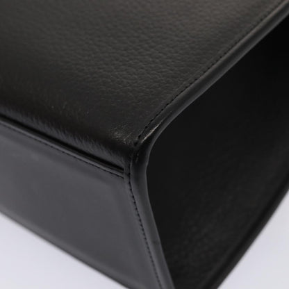 BURBERRYSs Hand Bag Leather 2way Black Auth ep4940