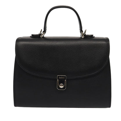 BURBERRYSs Hand Bag Leather 2way Black Auth ep4940
