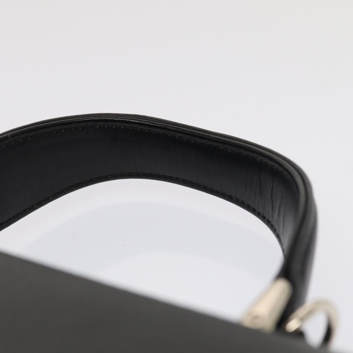 BURBERRYSs Hand Bag Leather 2way Black Auth ep4940