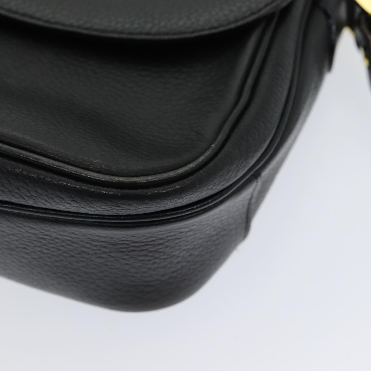 BURBERRYSs Shoulder Bag Leather Black Auth ep5024