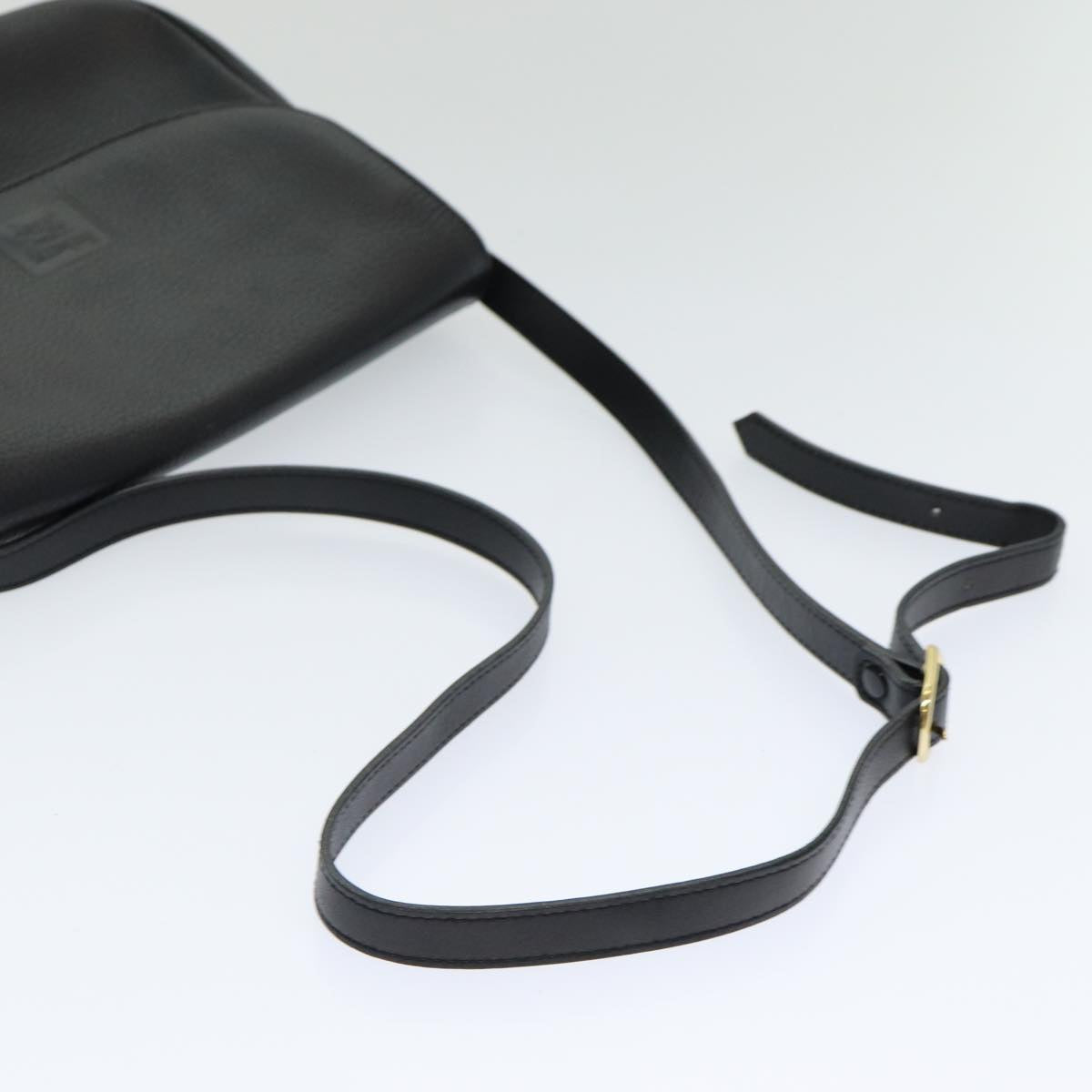 BURBERRYSs Shoulder Bag Leather Black Auth ep5024