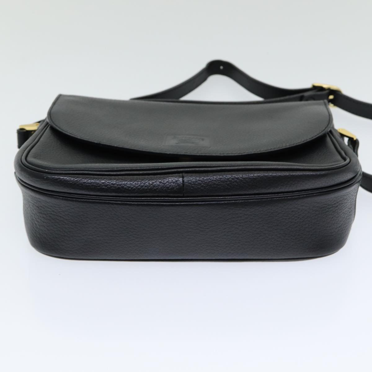 BURBERRYSs Shoulder Bag Leather Black Auth ep5024