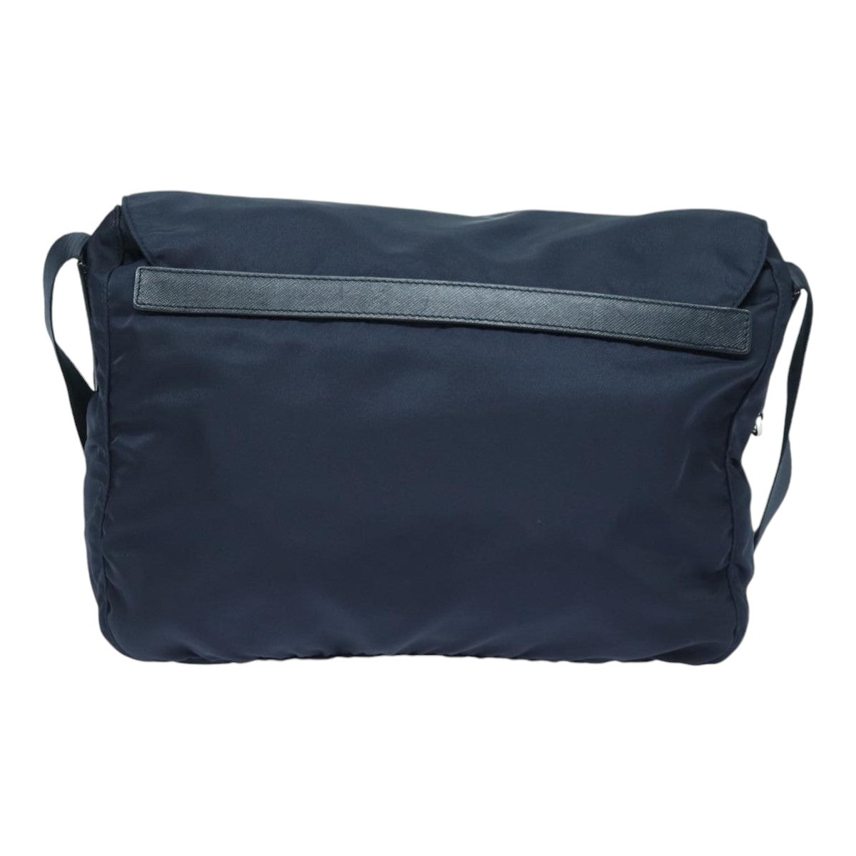 PRADA Shoulder Bag Nylon Navy Silver Auth ep5207