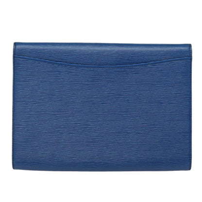 LOUIS VUITTON Epi Pochette Amberop Clutch Bag Blue M52585 LV Auth ep5254