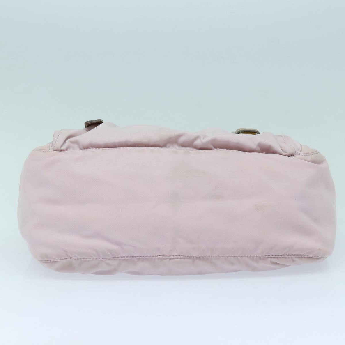 PRADA Shoulder Bag Nylon Pink Silver Auth ep5304