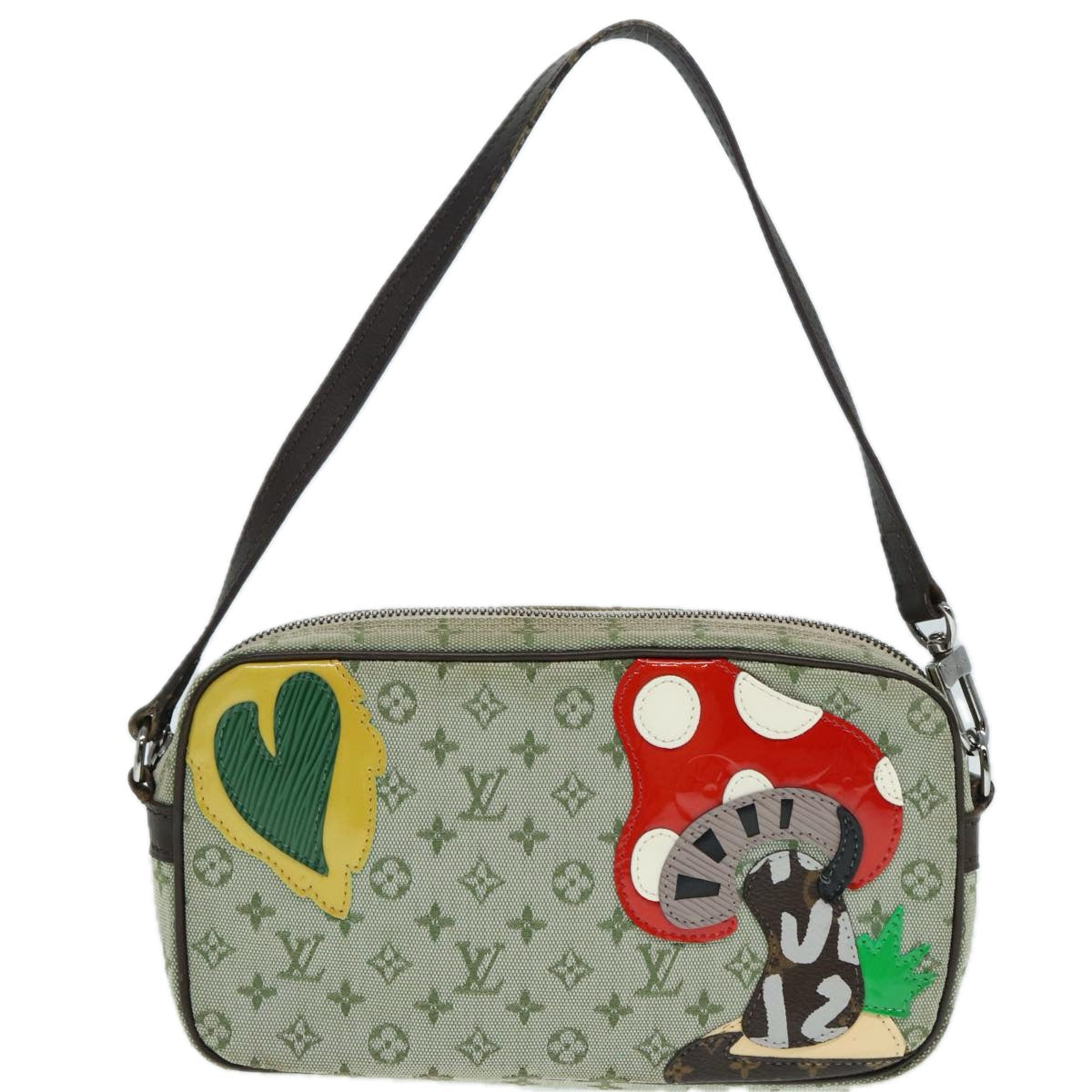 LOUIS VUITTON Monogram Mini Conte De Fees Pochette Khaki M92274 Auth ep5376