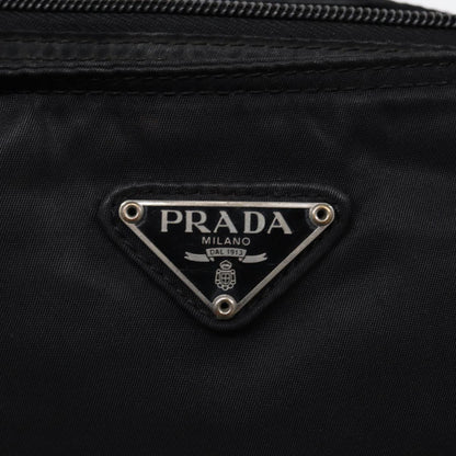 PRADA Shoulder Bag Nylon Black Silver Auth ep5415