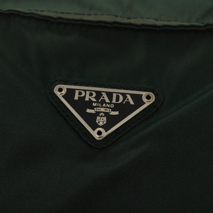 PRADA Tote Bag Nylon Green Silver Auth ep5524