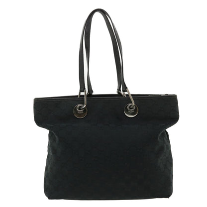 GUCCI GG Canvas Shoulder Bag Black 140274  ep717