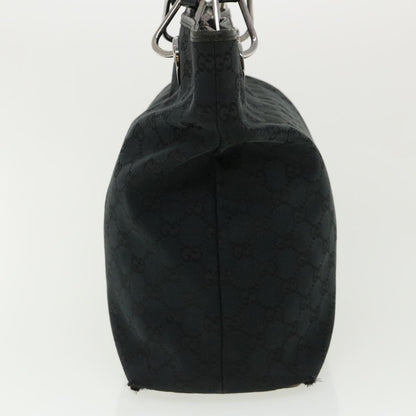 GUCCI GG Canvas Shoulder Bag Black 140274  ep717