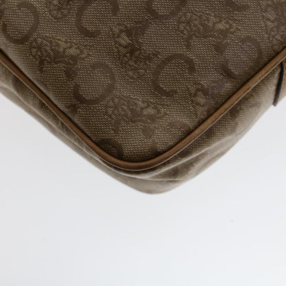 Celine C Macadam Canvas Shoulder Bag Beige  ep906