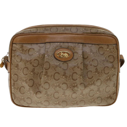 Celine C Macadam Canvas Shoulder Bag Beige  ep906