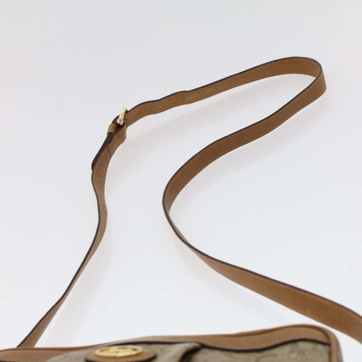 Celine C Macadam Canvas Shoulder Bag Beige  ep906