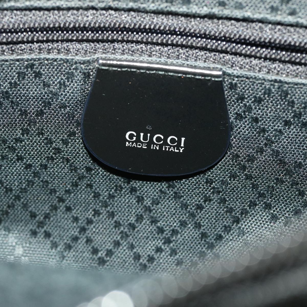 Gucci Bamboo Shoulder Bag Nylon Black 00020320509  ep970