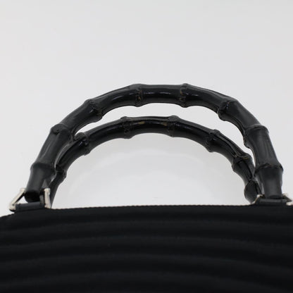 Gucci Bamboo Shoulder Bag Nylon Black 00017050588  ep982