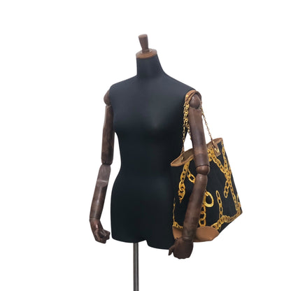 CELINE  Chain Shoulder bag Totebag Black Vintage vskgie