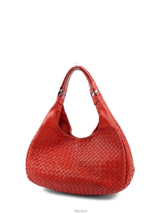 Luxury Bottega Veneta Intrecciato weaving Campana shoulder bag