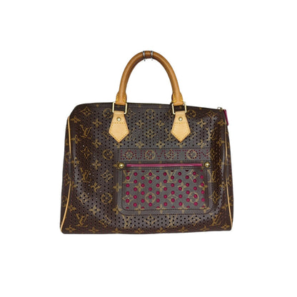 Louis Vuitton Monogram Perforated Speedy 30 Fuchsia