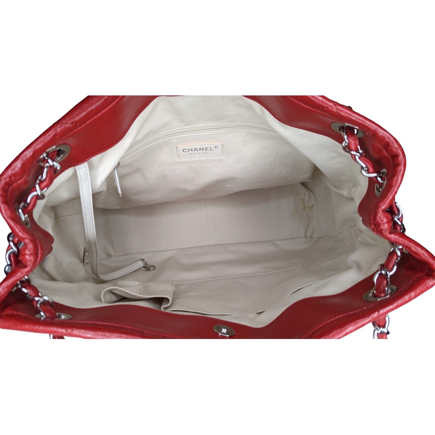 Chanel bags Red Quilted Caviar Timeless Soft Shopper Tote