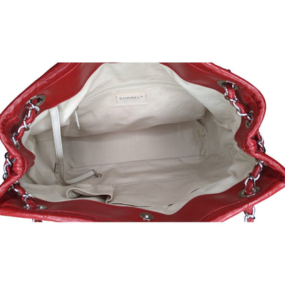 Chanel bags Red Quilted Caviar Timeless Soft Shopper Tote