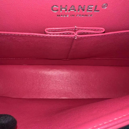 *Un, Full Set, Receipt* Classic Flap Medium Quilted Lambskin Pink Series 29