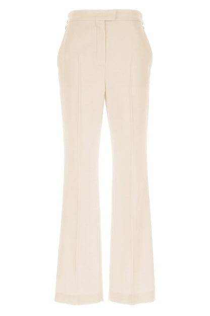 Fendi Women Grain De Poudre Pleated Panel Pants
