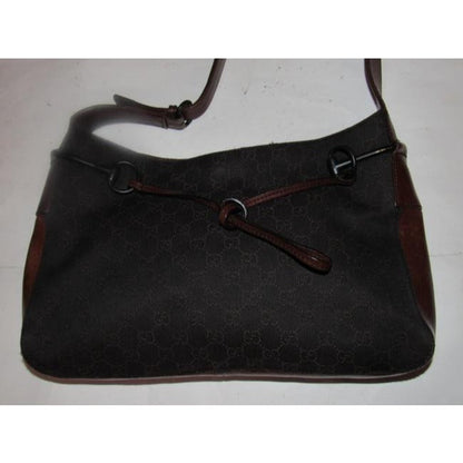 Gucci Tote Bag Newer Pursesdesigner Purses Brown Leather And Gg Leather Satchel