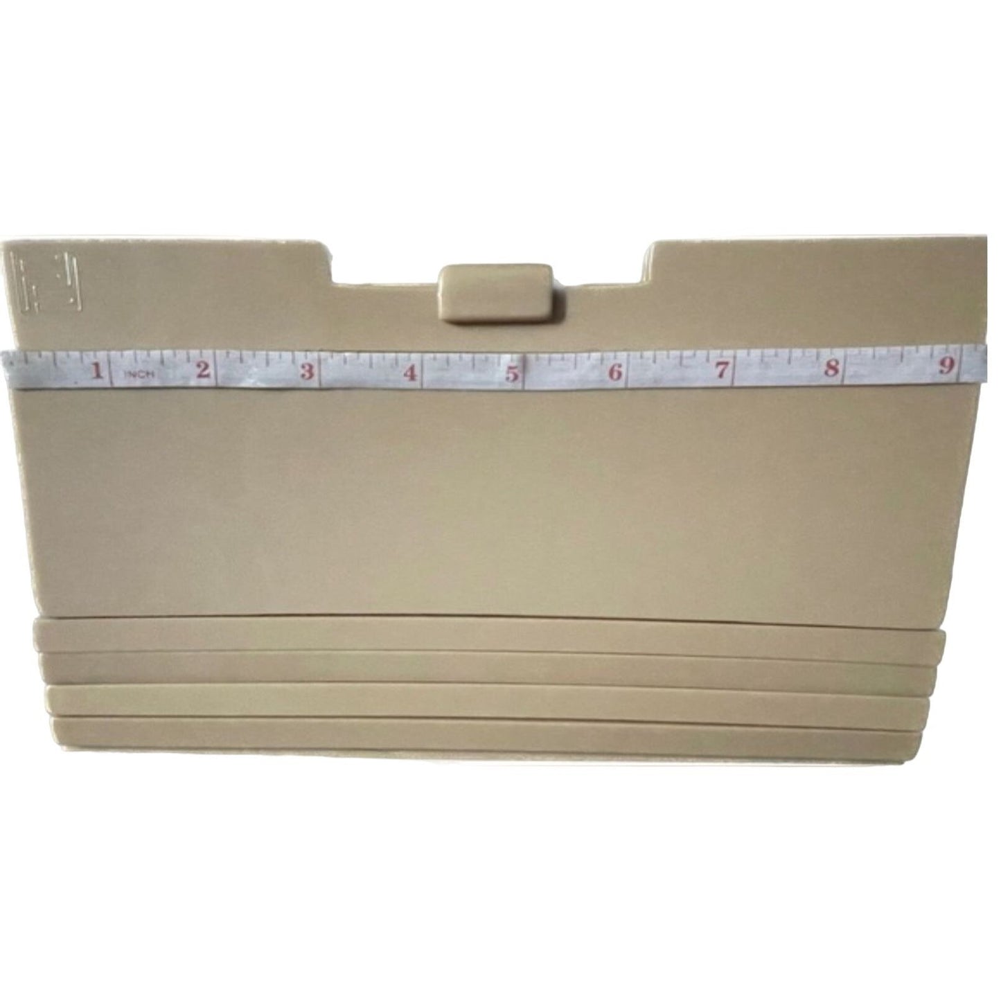 One of a kind, vintage, Fendi ivory Two-way clutch style purse made of Lucite tiles and ivory leather