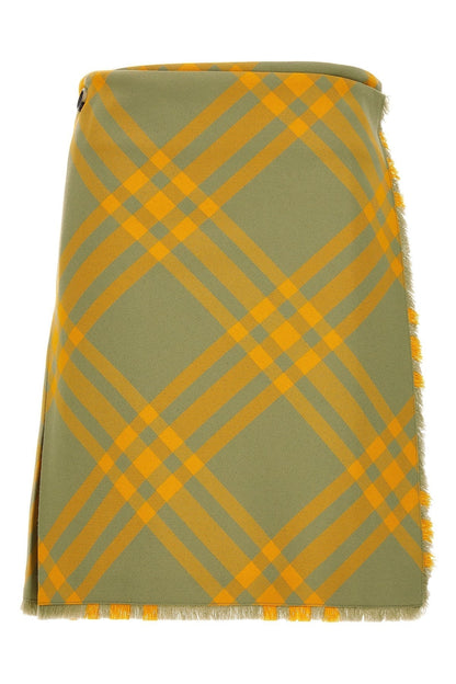 Burberry Women Check Kilt Skirt