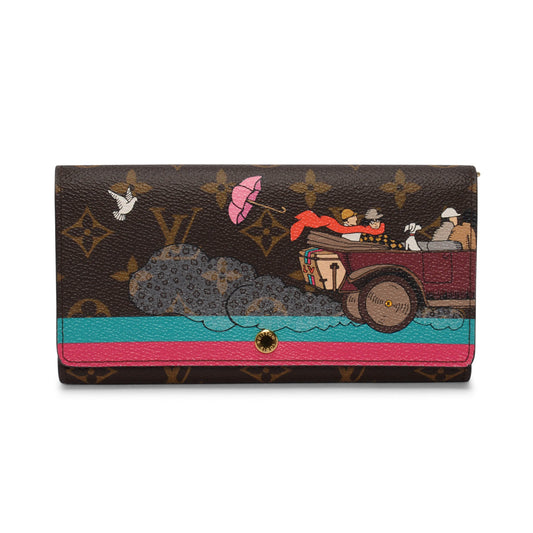 Louis Vuitton Hibiscus Monogram Evasion Sarah Wallet