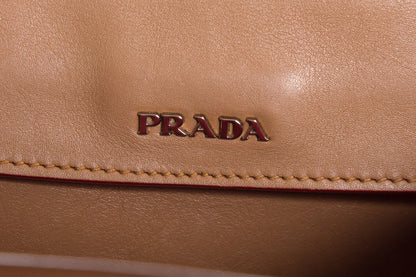 Prada Camel Leather Tote