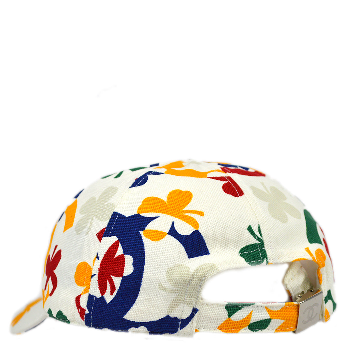 Chanel Cap Hat White #M Small Good