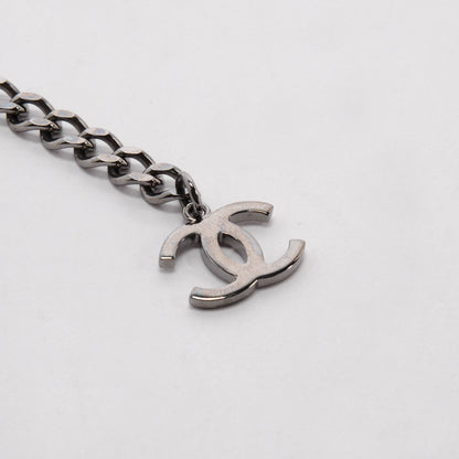 Chanel Gunmetal Crystal CC Chain Belt
