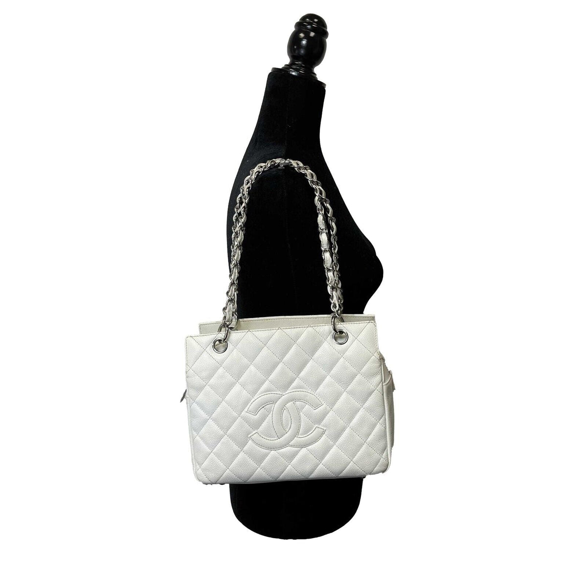 CHANEL - Petite Timeless Tote Caviar Quilted CC Medium Tote / Shoulder Bag