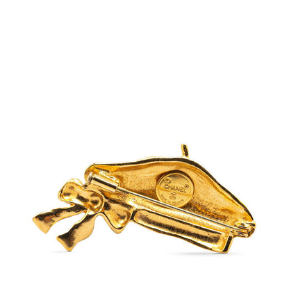 Chanel Beret Ribbon Motif Brooch