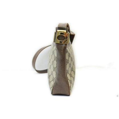 Gucci Gg Supreme W Guccissima Canvasleather Sherry Stripe Brown G Printredgreen Coated Canvas And Le