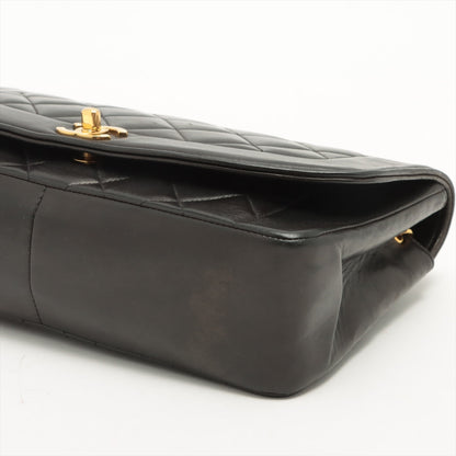Chanel Matrasse  Single Flap Single Chain Bag Diamond Flap Black Gold  3rd