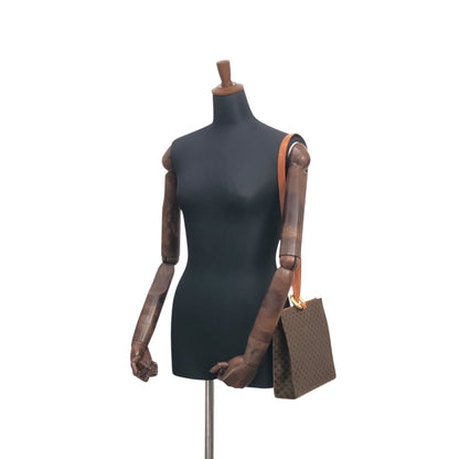 CELINE Macadam Starball Shoulder bag Brown Vintage nkgcwh