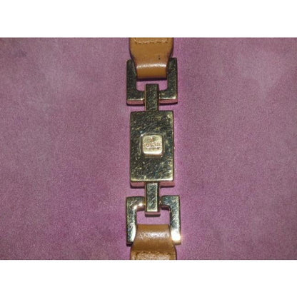 Gucci Jackie O Style Push Button Pink Suede And Camel Leather Vintage Wallet