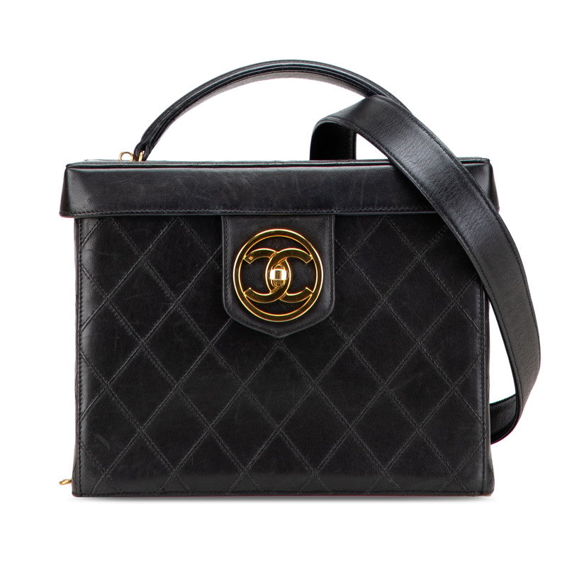 Chanel Bicolore Coco Mark Leather 2way bag