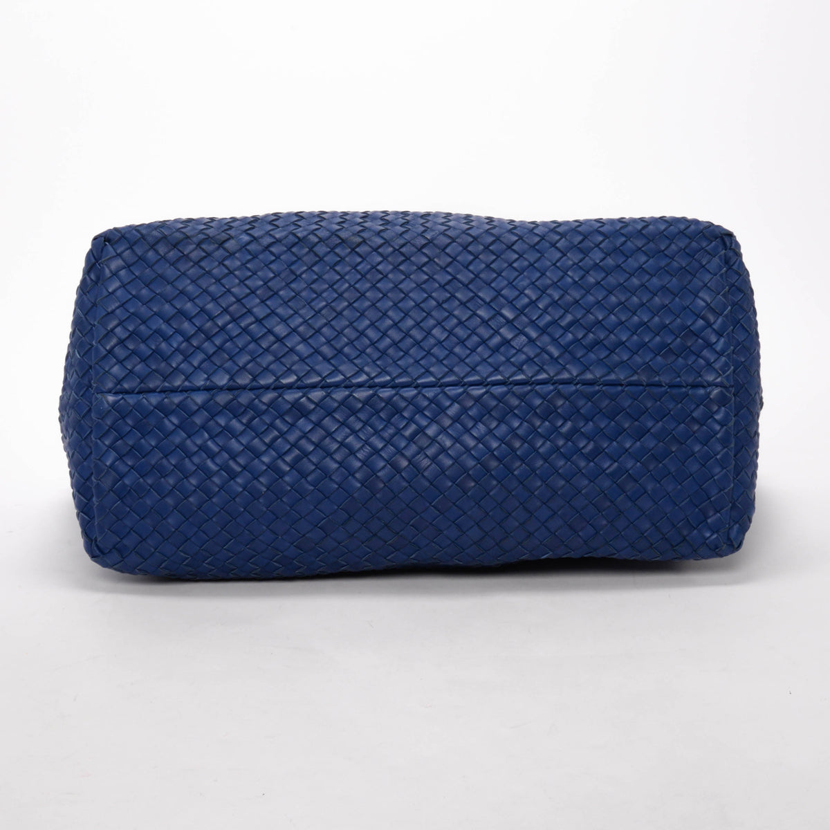 Bottega Veneta Cobalt Intrecciato Leather Large Cabat Tote