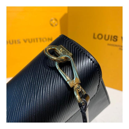 Louis Vuitton Twist MM Epi Leather Black Gold-Colored Lock