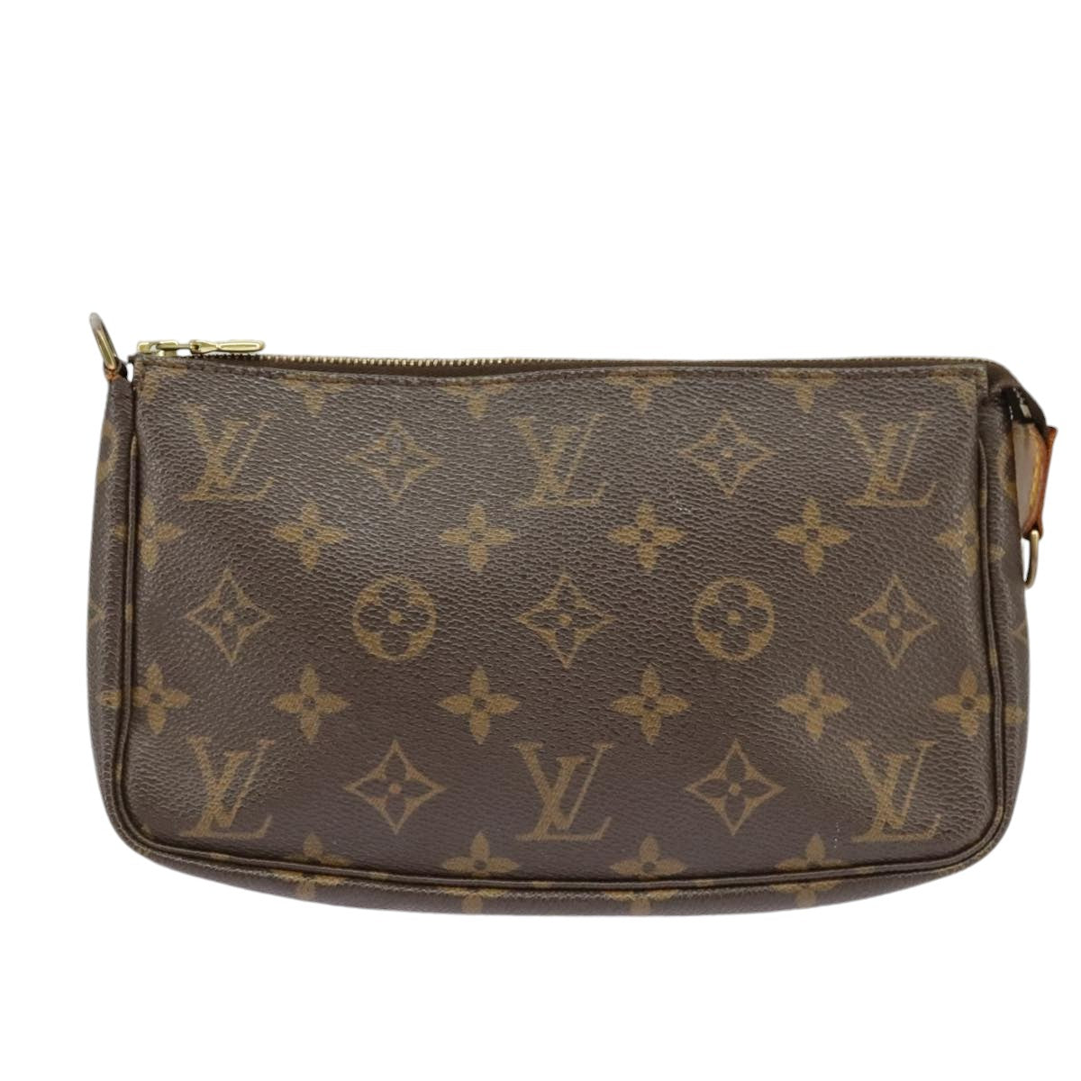 Louis Vuitton Pochette Accessoire  Canvas Clutch Bag