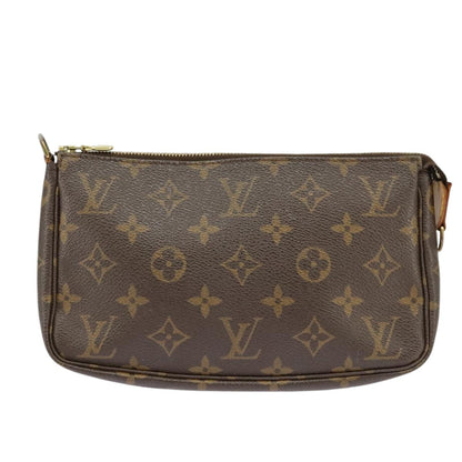 Louis Vuitton Pochette Accessoire  Canvas Clutch Bag