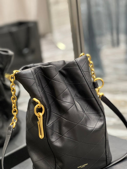 Yves Saint Laurent Le Maillon Bucket Bag Black